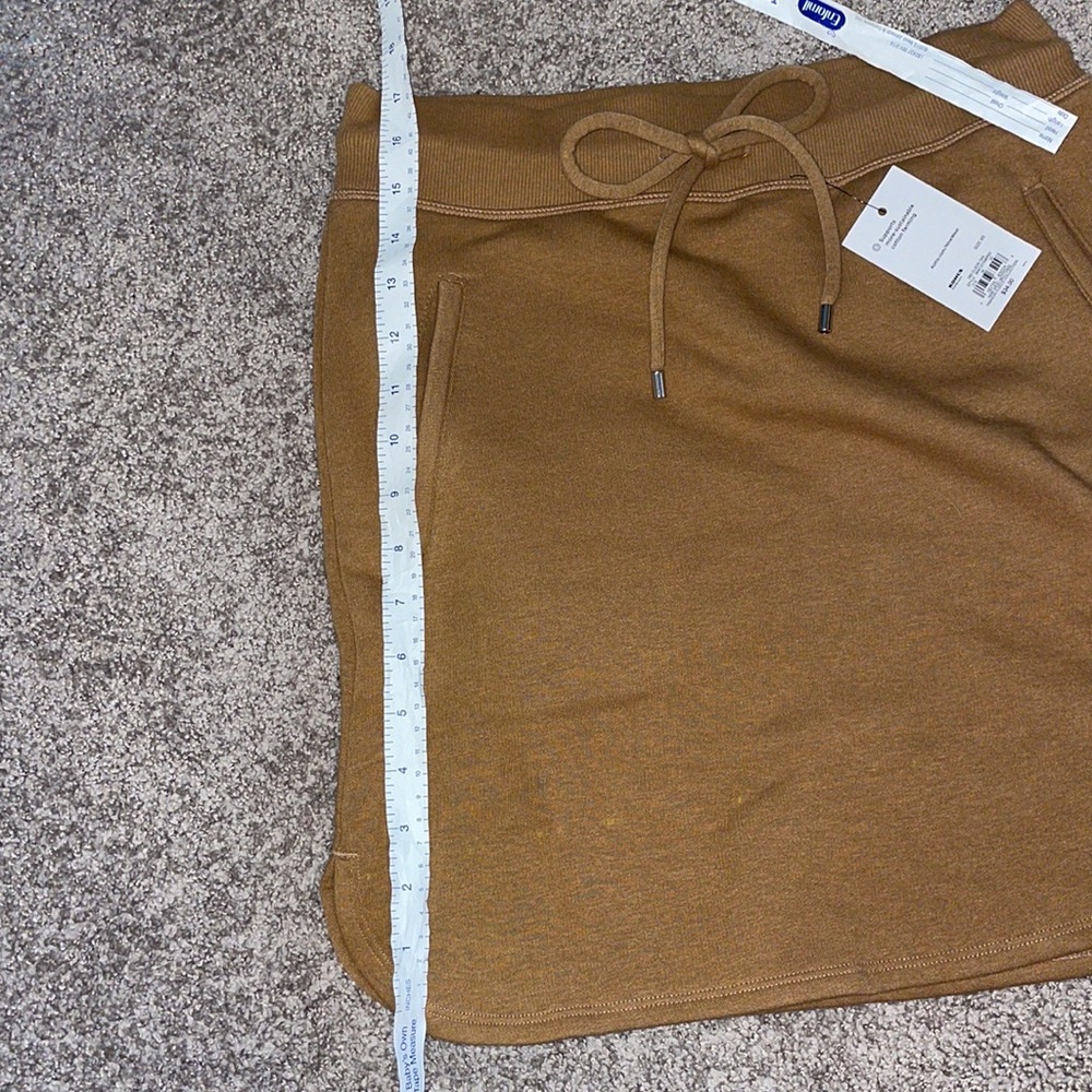 Nine West Fashion Fleece Collection Camel Knit Drawstring XS Skirt - Picture 8 of 8